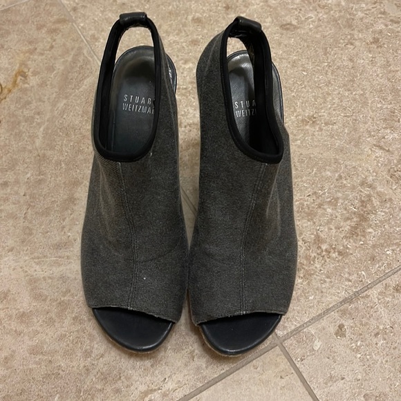 Stuart Weitzman denim wedge